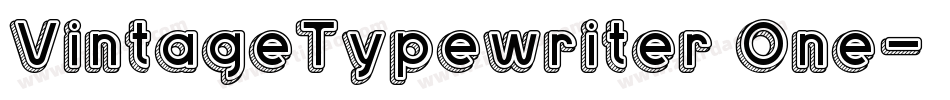 VintageTypewriter One字体转换